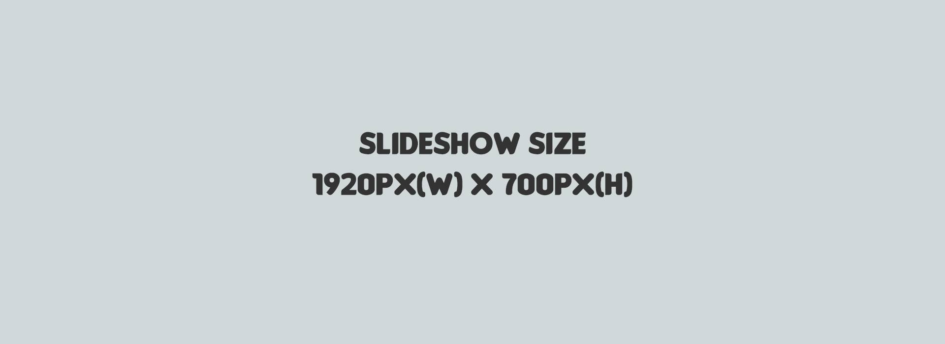 Slideshow size